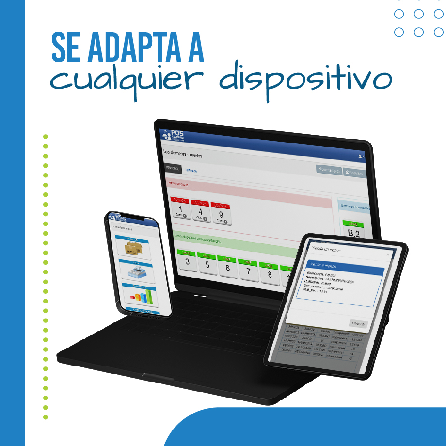 ¡Se adapta a móviles de manera sorprendente! Software POS Restaurante Compatible con Tablets
