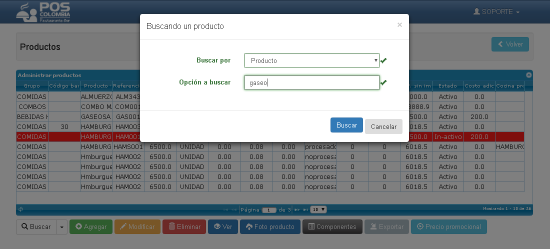 Buscando Productos