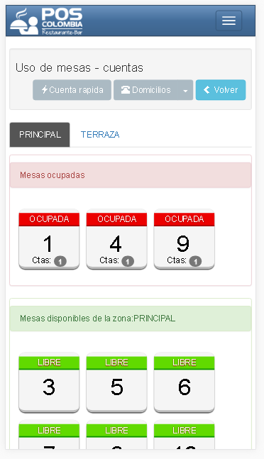 Recepción de cuentas o recursos
