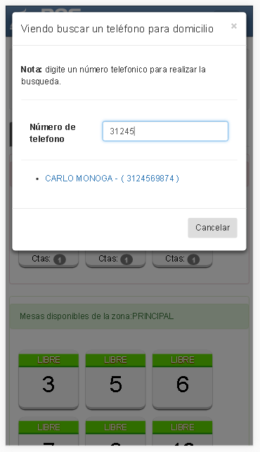 Recepción de Domicilio 1